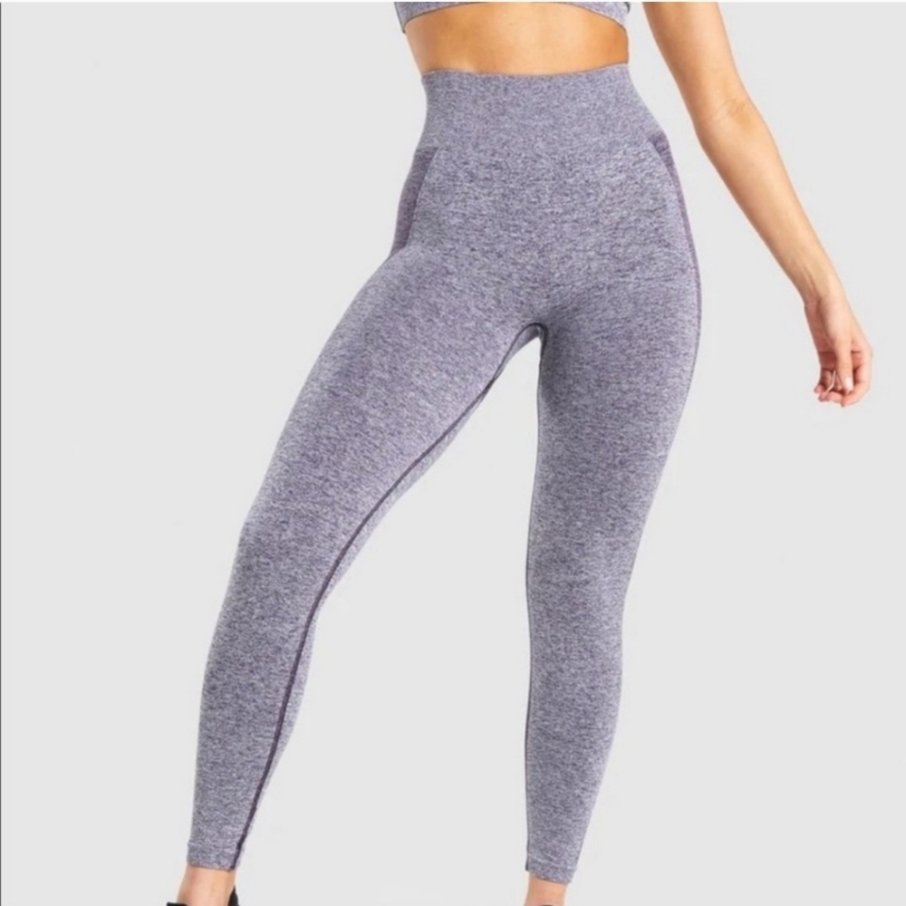 Gymshark Women's Seamless Contour Purple Leggings gym athleisure